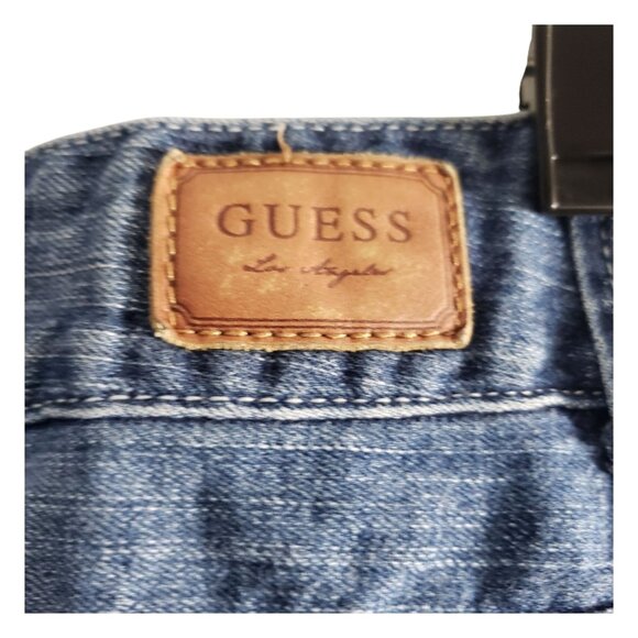 CT2268 GuessVintage Ladies Daredevil Bootcut Blue Jeans 29 - Picture 7 of 9